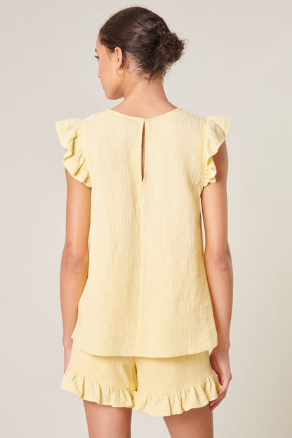 Daniela Trapeze Ruffle Top