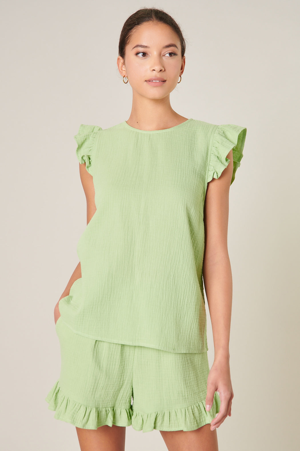 Daniela Trapeze Ruffle Top