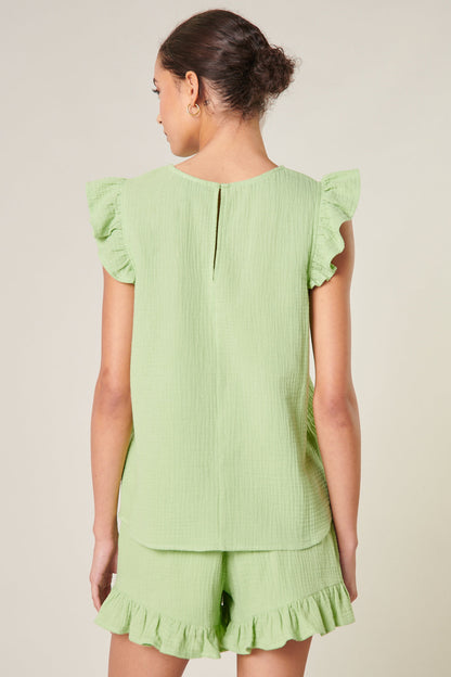Daniela Trapeze Ruffle Top