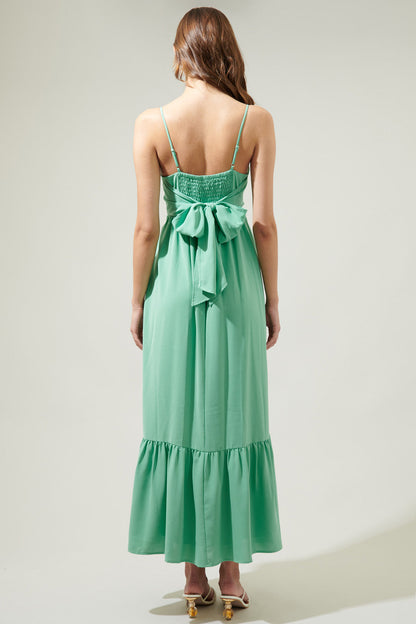 Delany Tie Back Maxi Dress