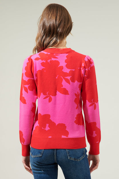 Crocket Floral Crew Neck Sweater