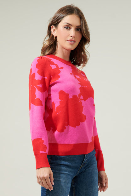 Crocket Floral Crew Neck Sweater