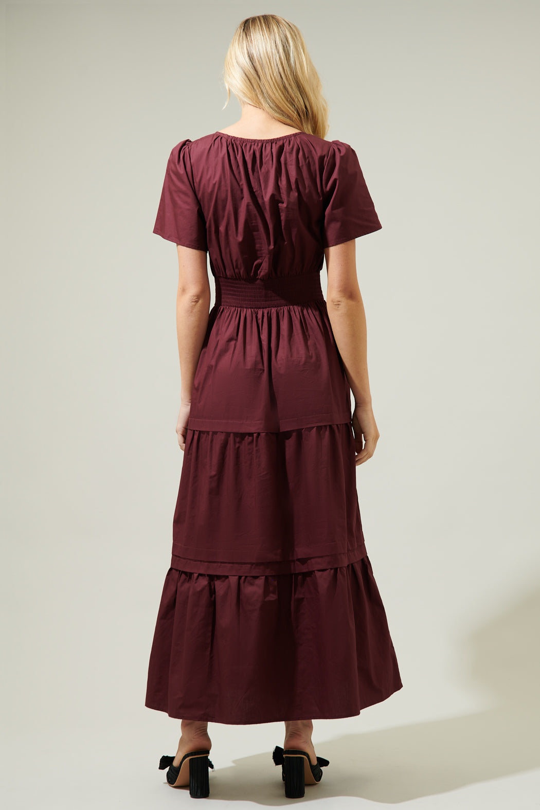 Cider Palmer Poplin Maxi Dress