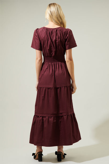 Cider Palmer Poplin Maxi Dress