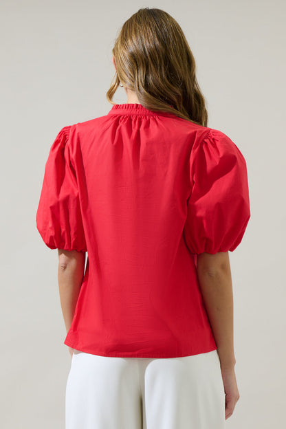Damar Gretna Ruffle Top
