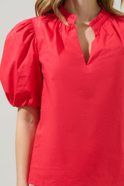 Damar Gretna Ruffle Top