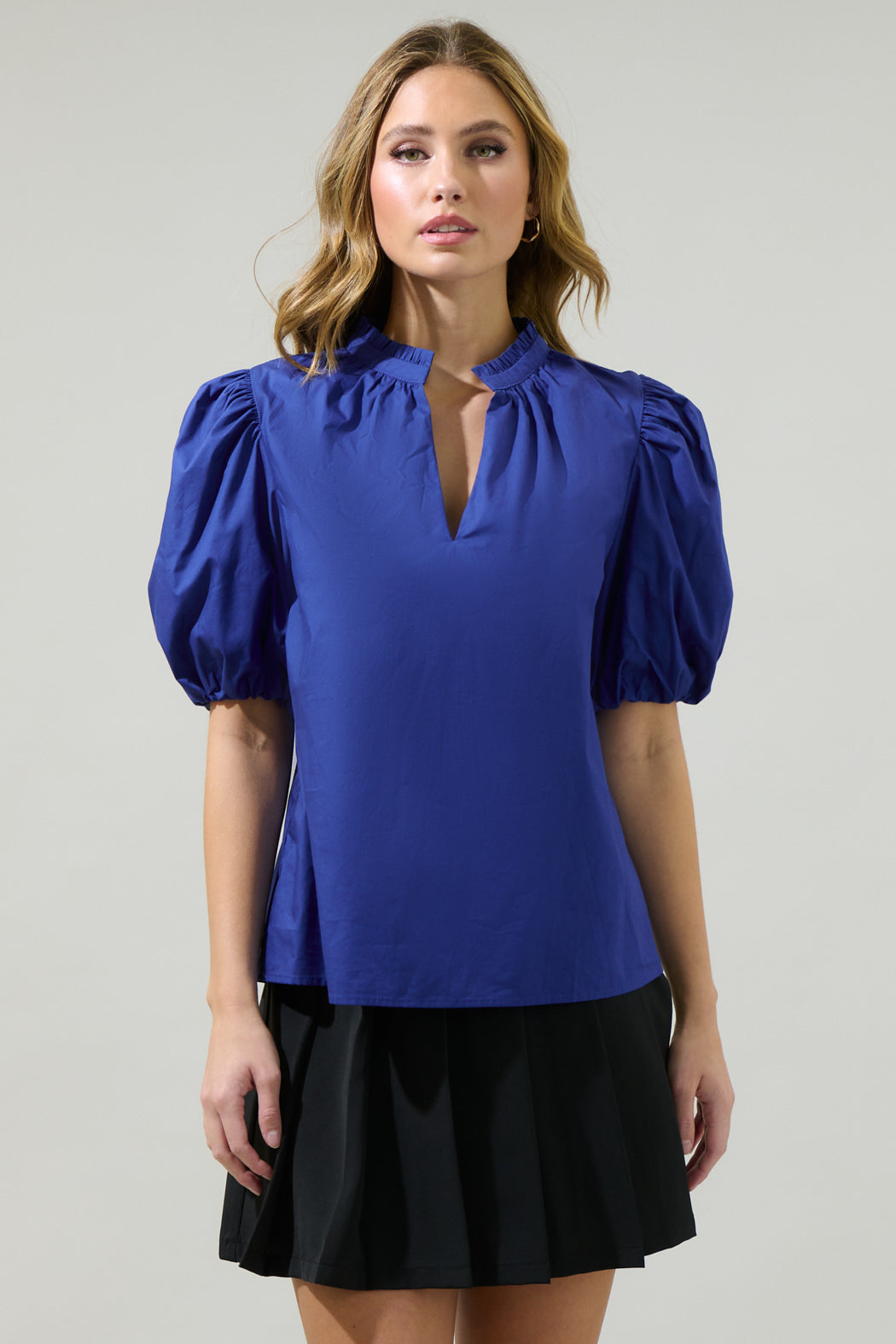 Damar Gretna Ruffle Top