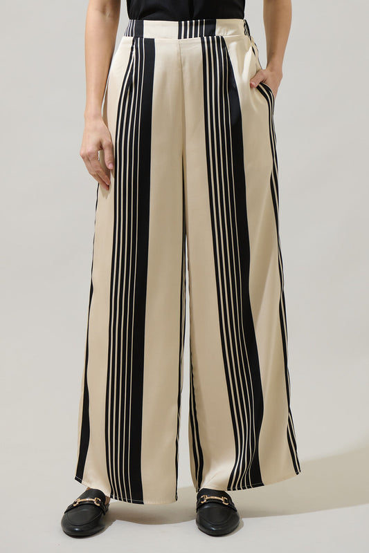 Eileen Striped Wide Leg Pants