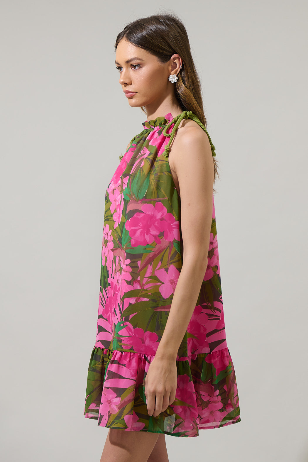 Dandi Floral Rumba Halter Mini Dress