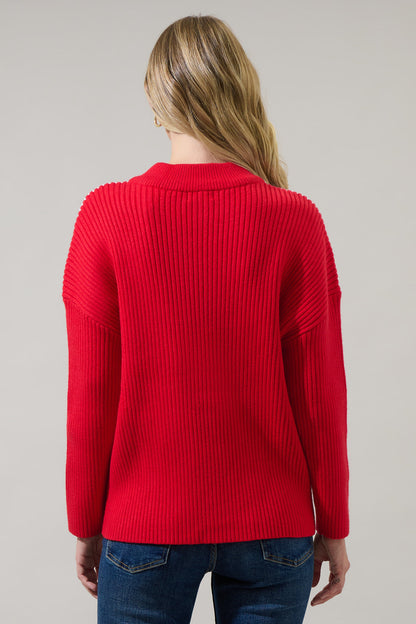 Artesia Crewneck Whipstitch Sweater