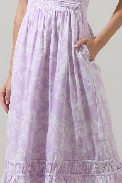 Emme Floral Demie Smocked Maxi Dress