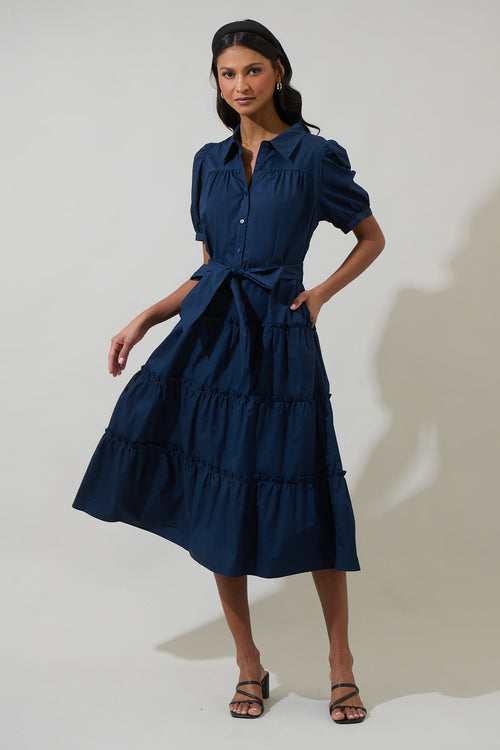 Blate Tiered Midi Dress