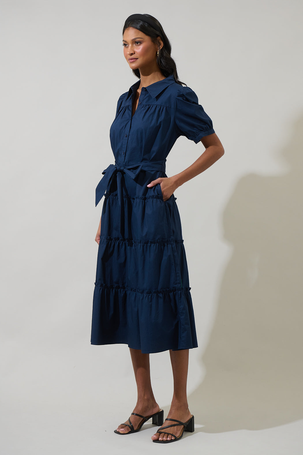 Blate Tiered Midi Dress