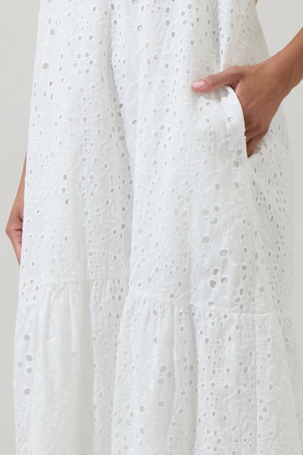 Alix Nova Eyelet Midi Dress