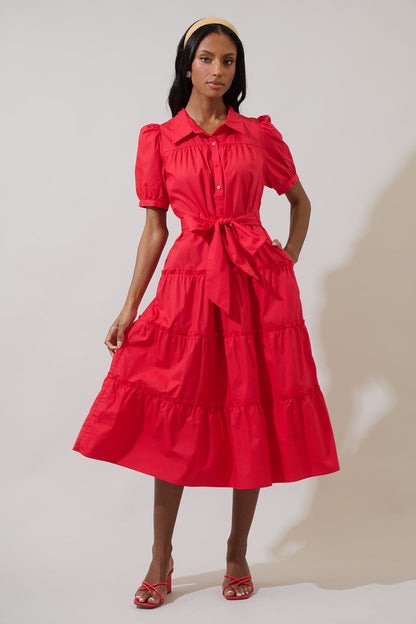 Blate Tiered Midi Dress