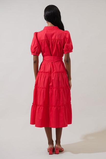 Blate Tiered Midi Dress