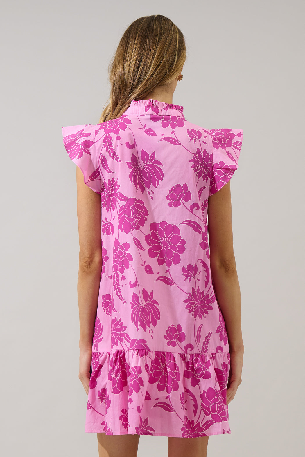 Dovina Floral Paix Shift Mini Dress