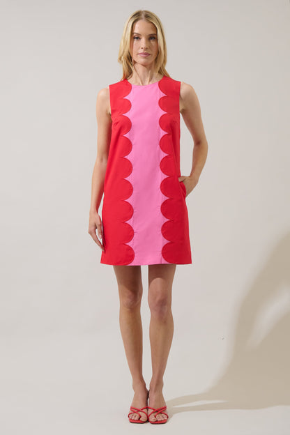 Elliana Color Block Mini Dress