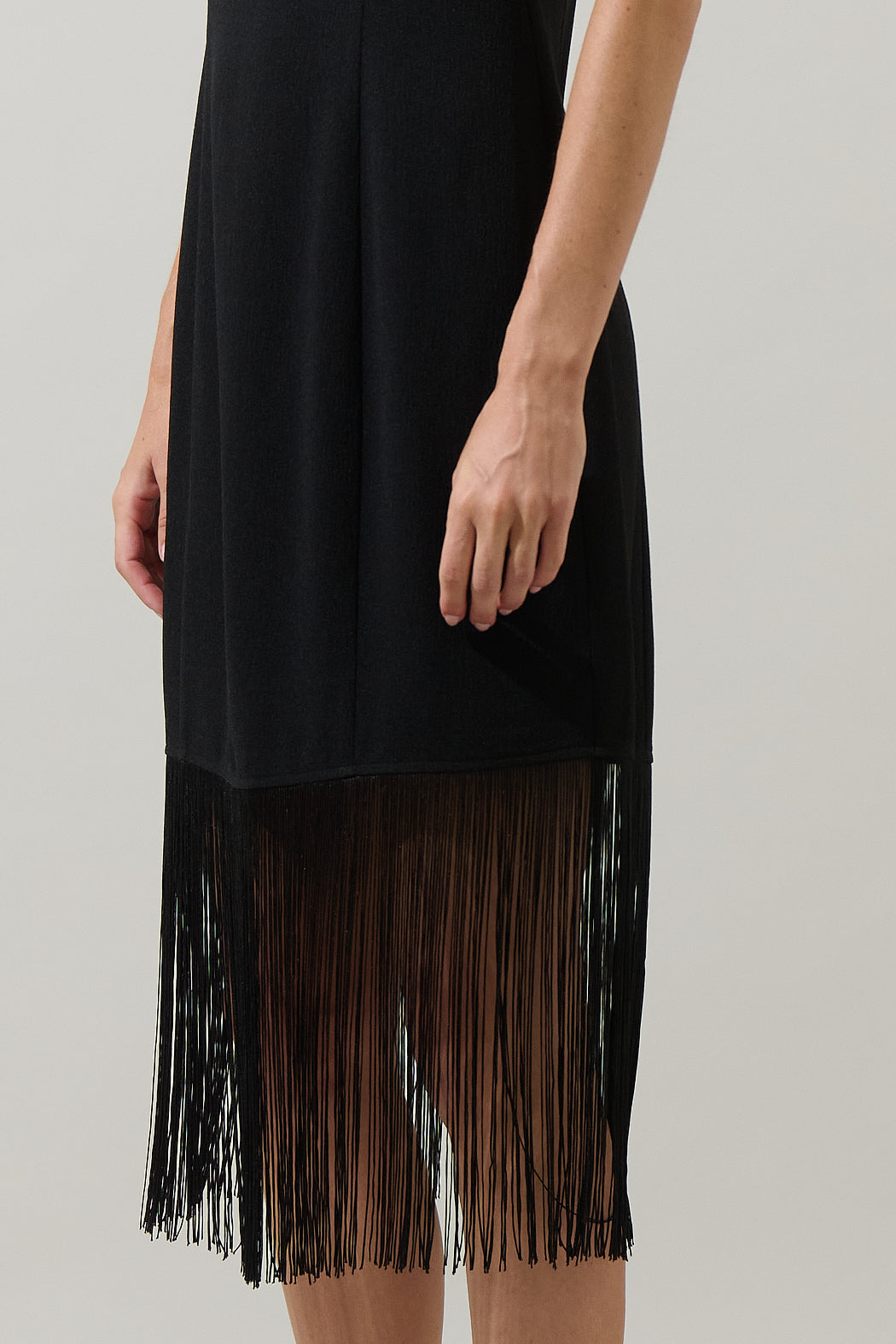 Ardena Sleeveless Fringe Midi Dress