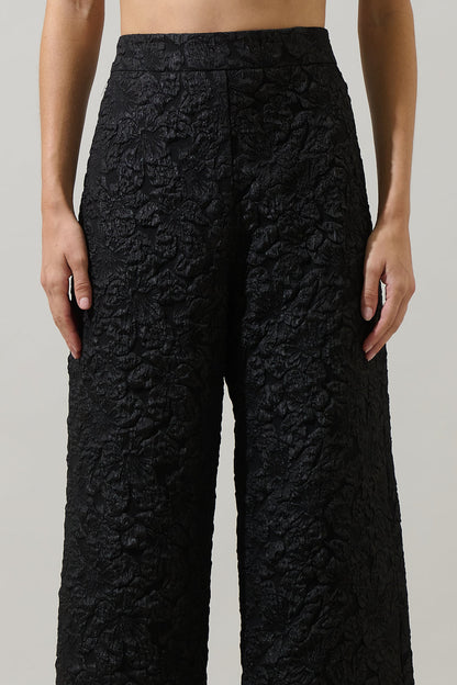 Arielle Jacquard Bern Wide Leg Pants