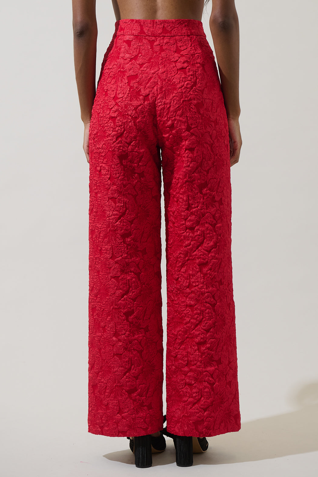 Arielle Jacquard Bern Wide Leg Pants