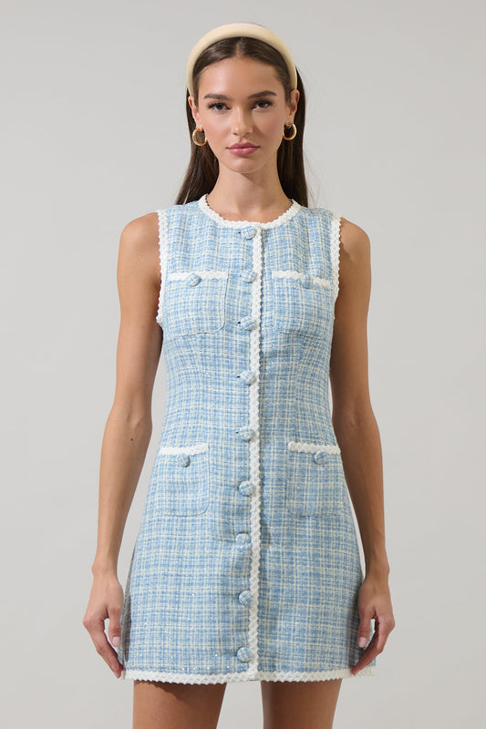 Elviane Tweed Mini Dress