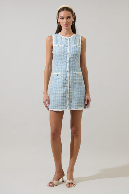 Elviane Tweed Mini Dress