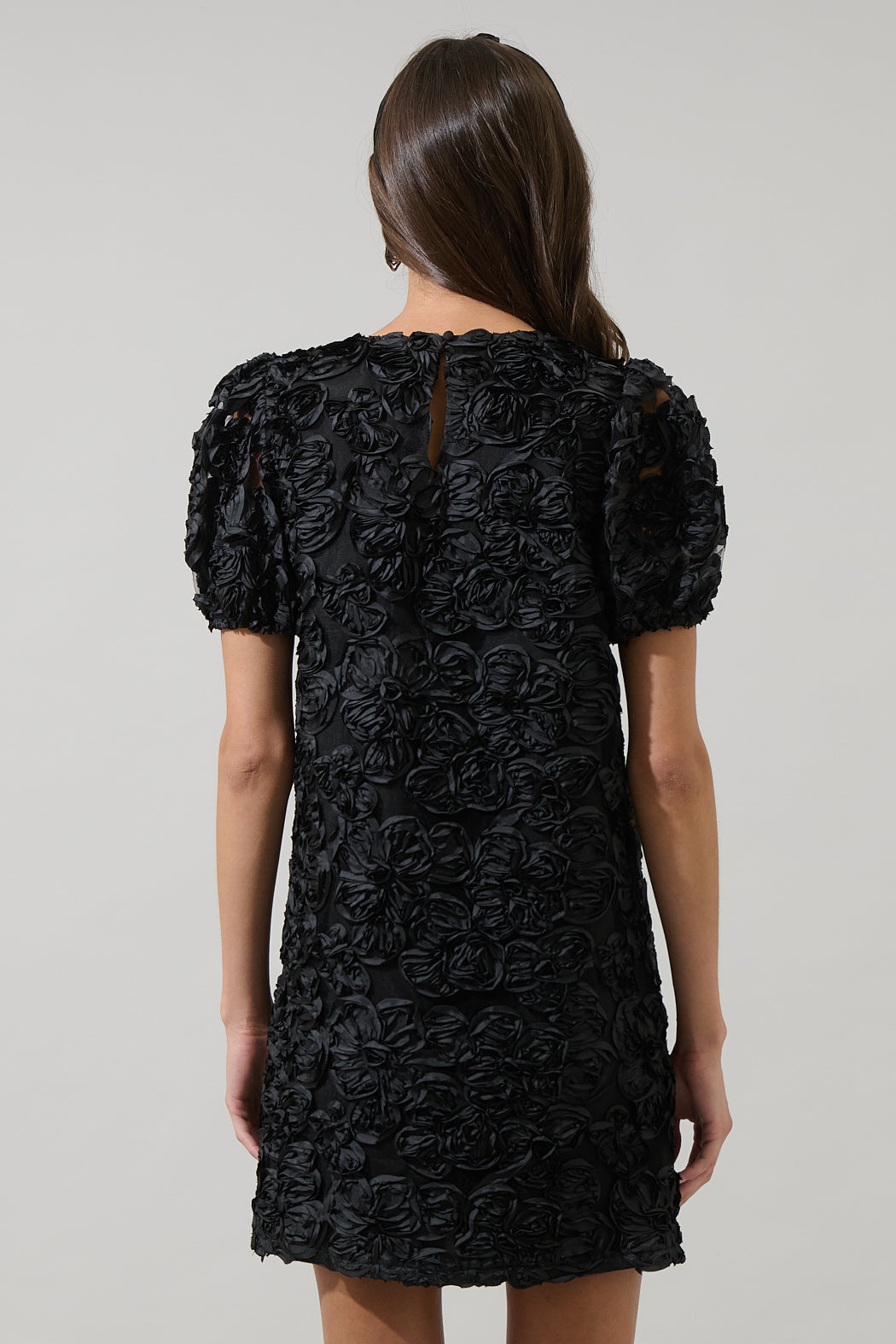 Eirene Rosette Mini Dress