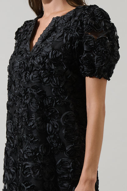 Eirene Rosette Mini Dress