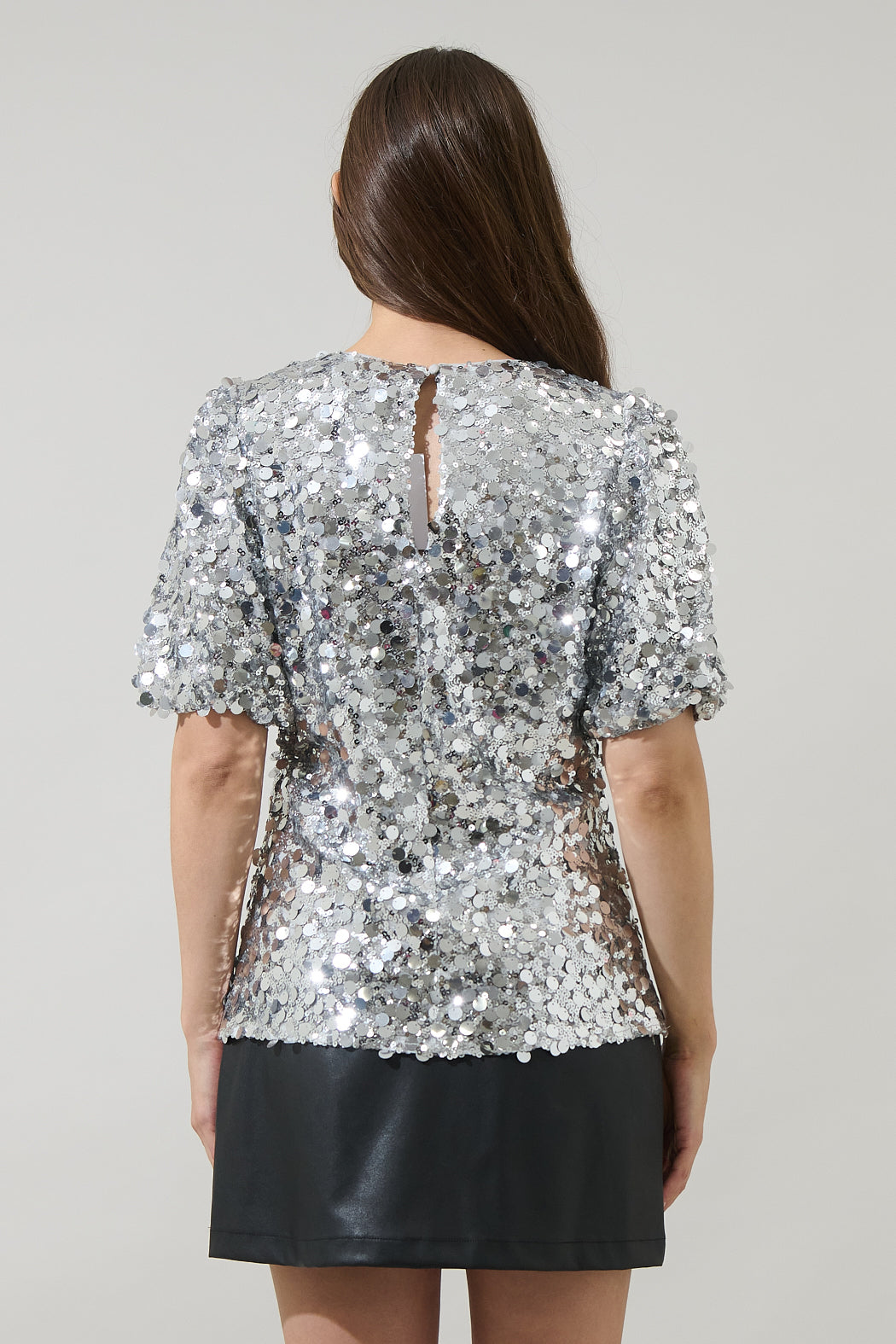 Cressida Sequin Short Sleeve Top