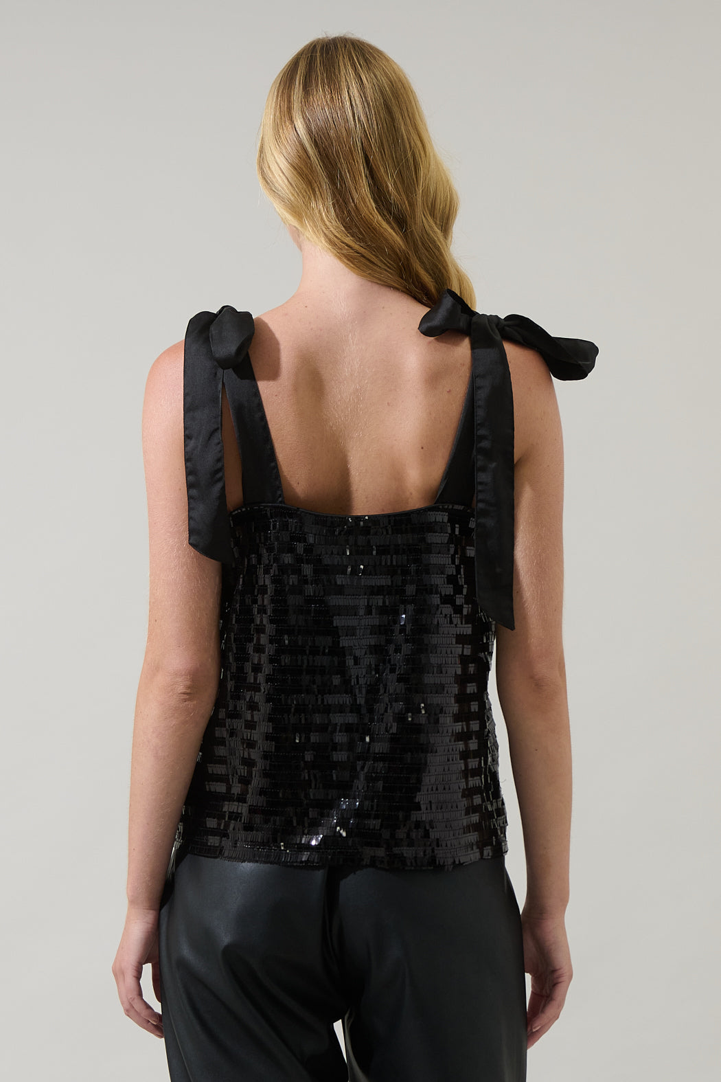 Eliora Sequin Tie Top