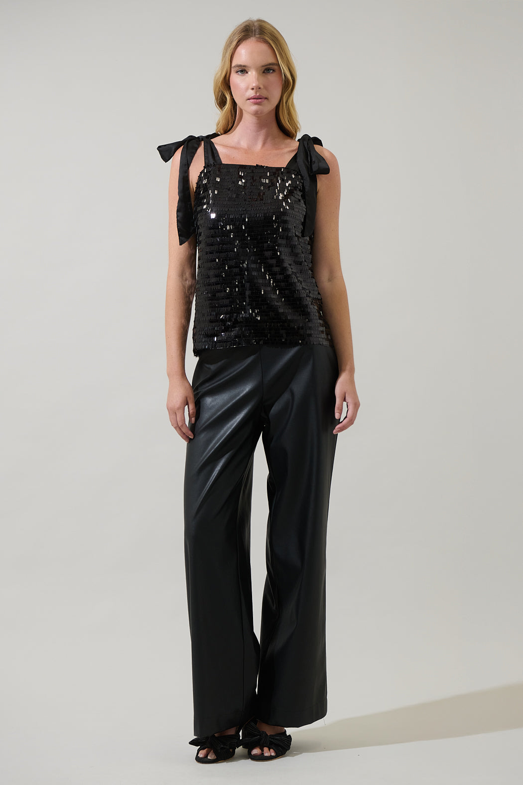 Eliora Sequin Tie Top