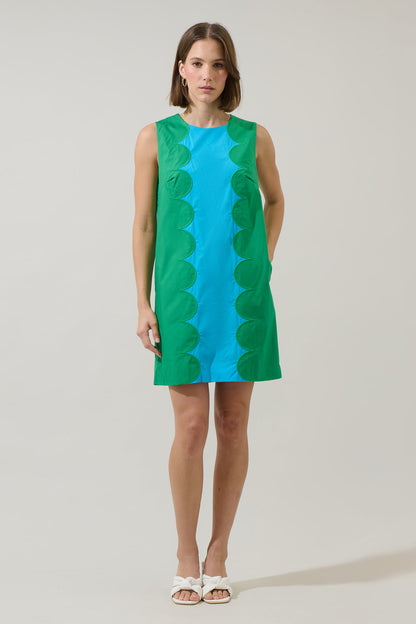 Elliana Color Block Mini Dress