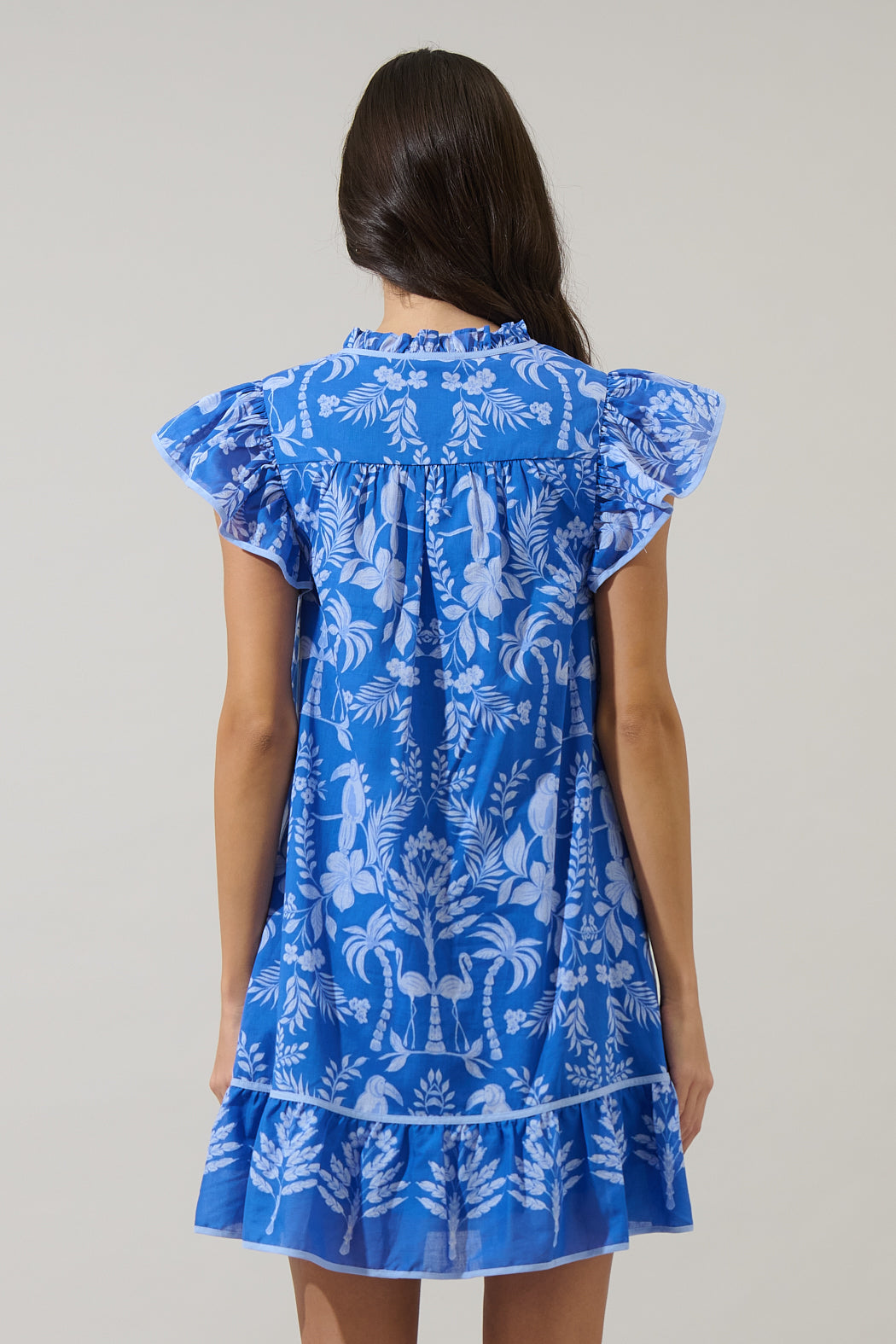 Davina Floral Ebba Shift Mini Dress