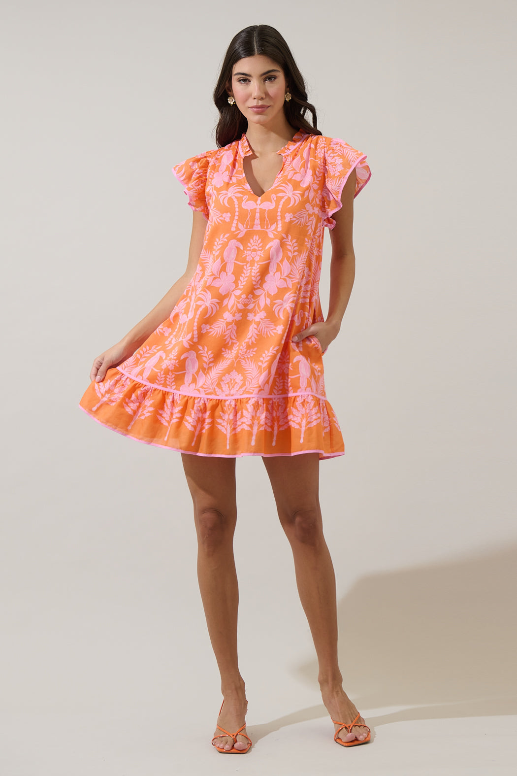 Davina Floral Ebba Shift Mini Dress