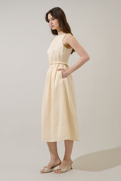 Alani Clio Smocked Midi Dress