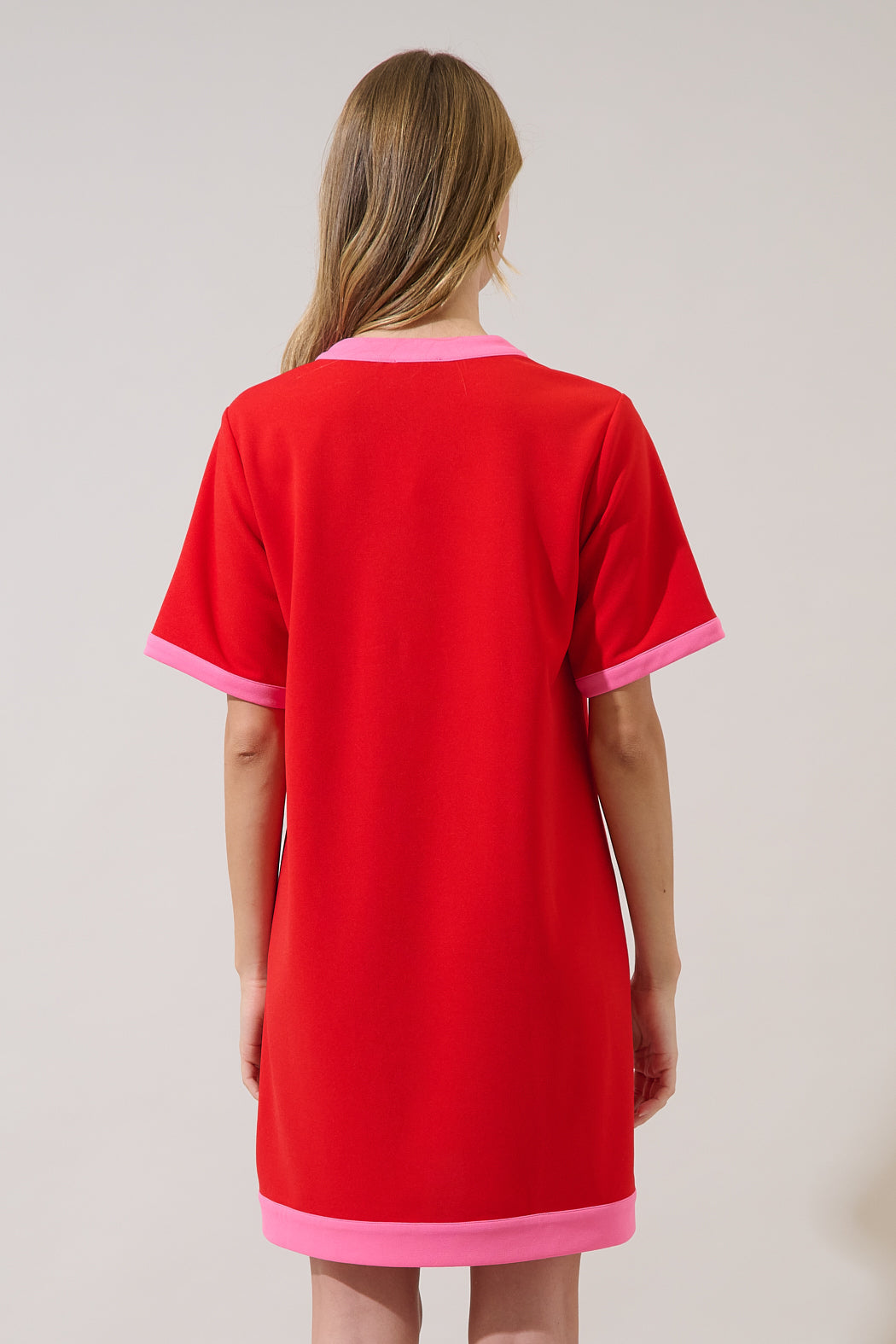 Durmela Contrast Shift Mini Dress