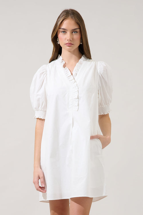 Brisla Ruffle Mini Dress