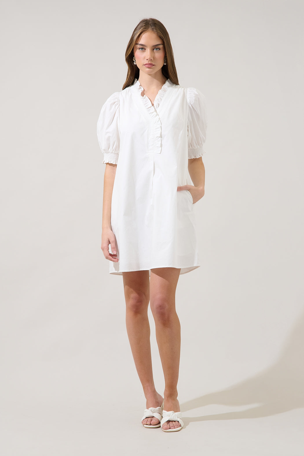 Brisla Ruffle Mini Dress