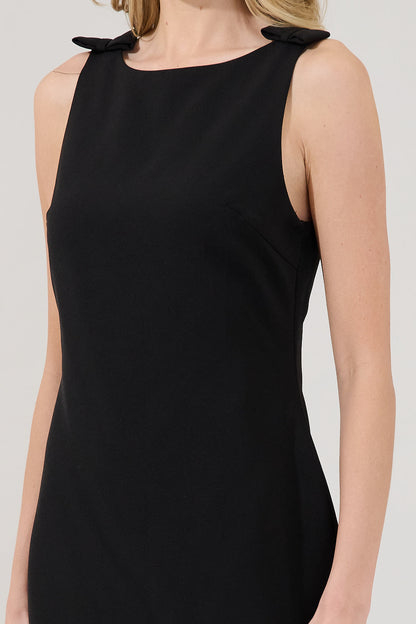 Chelsea Boat Neck Mini Shift Dress
