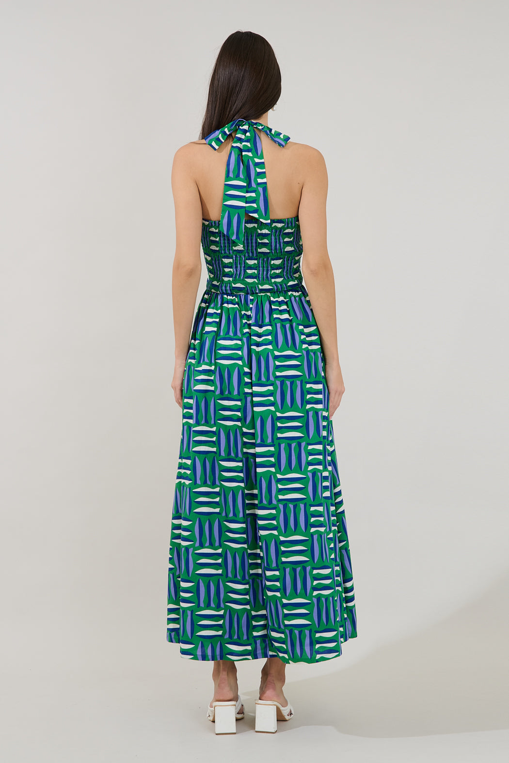 Daine Halter Neck Maxi Dress Marlin