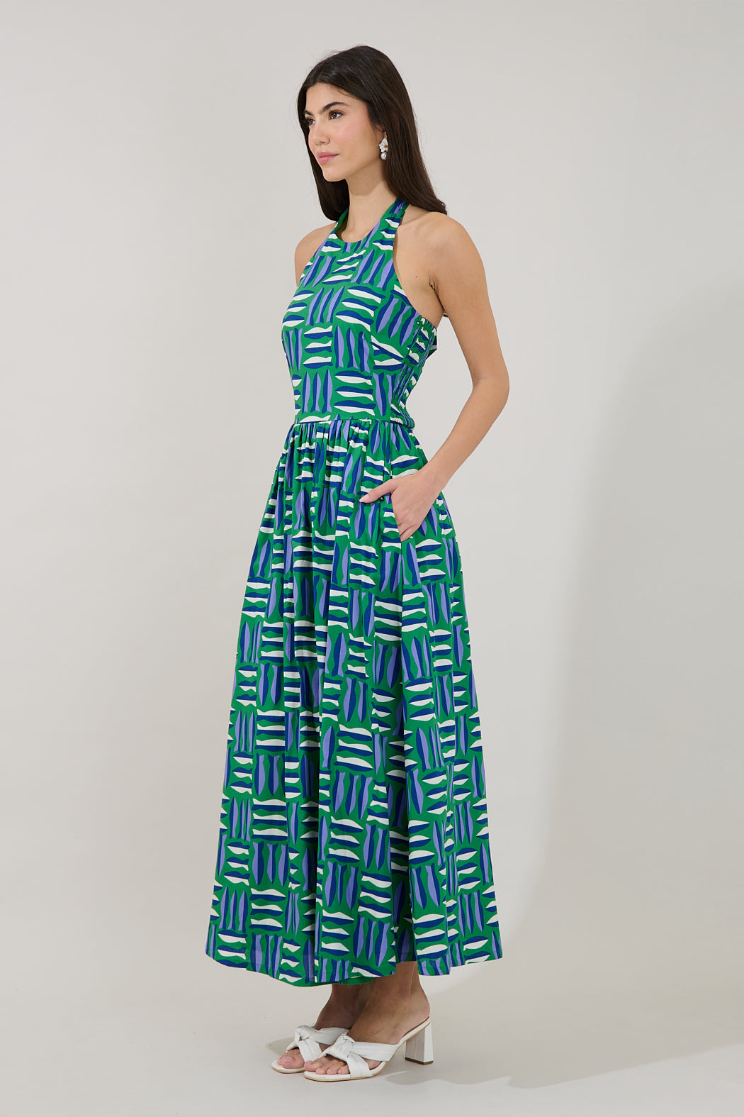 Daine Halter Neck Maxi Dress Marlin