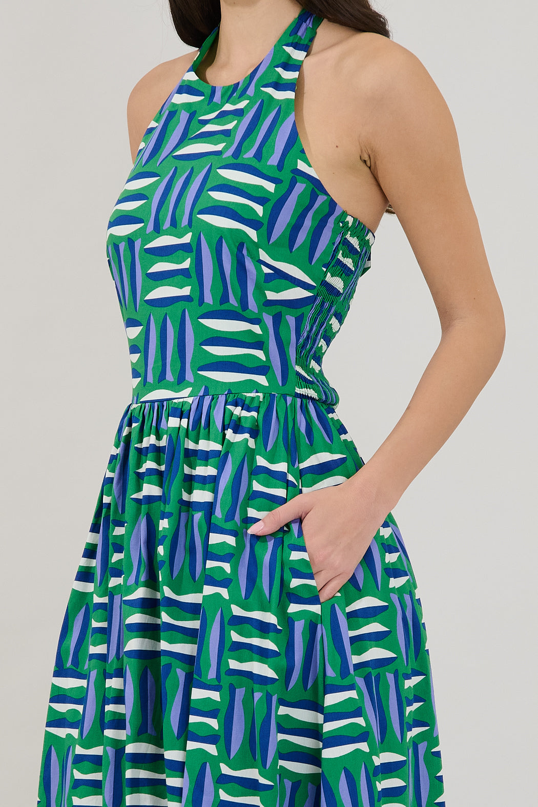Daine Halter Neck Maxi Dress Marlin