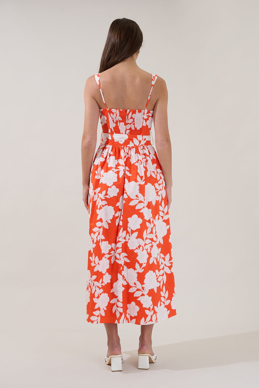 Avril Belted Midi Dress Lilo Tropics