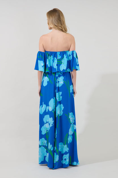 Enamored Off the Shoulder Ruffle Dress Floral