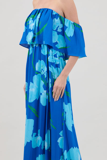 Enamored Off the Shoulder Ruffle Dress Floral