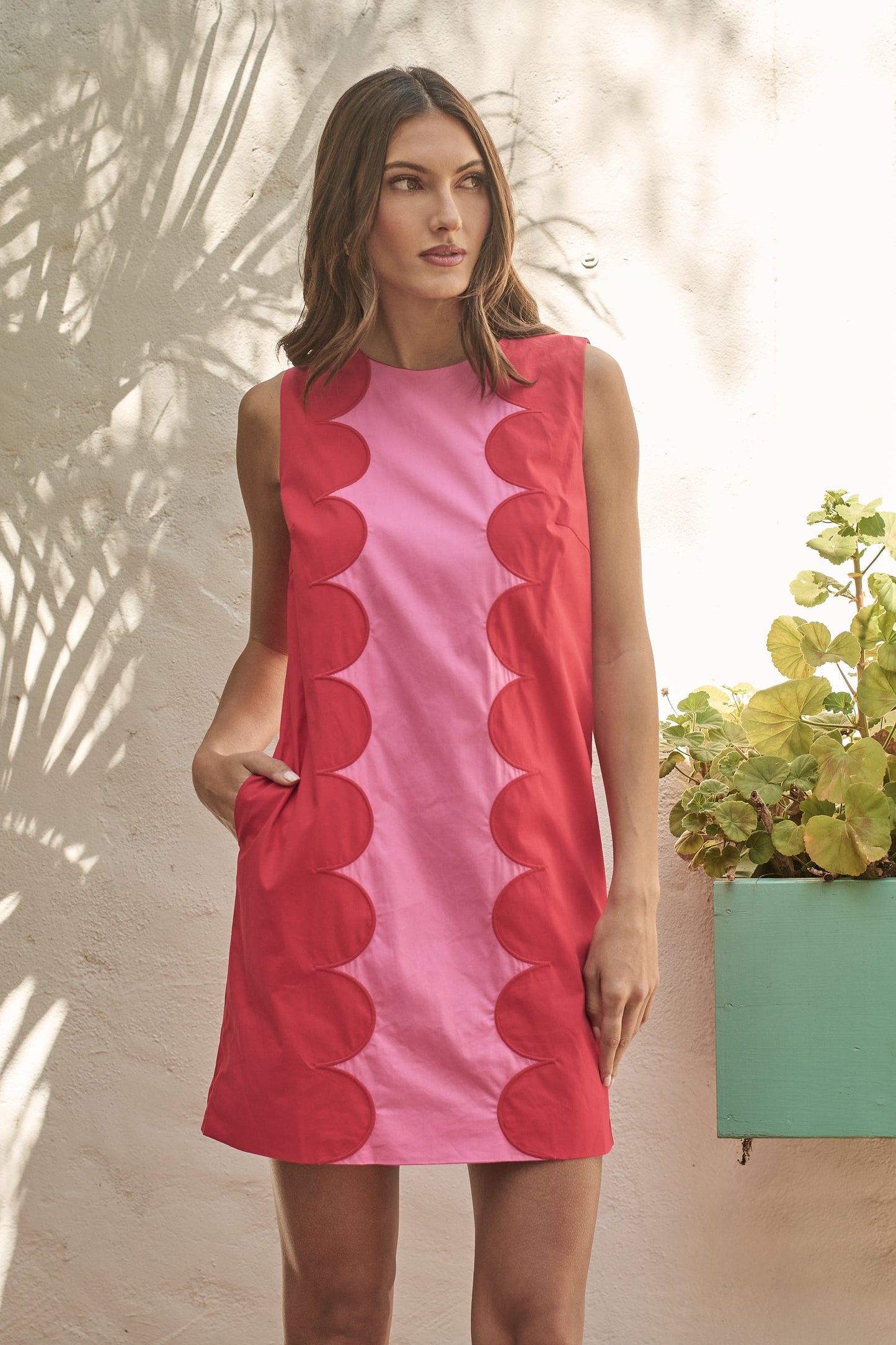 Elliana Color Block Mini Dress