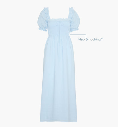 The Scarlett Nap Dress - Pale Blue