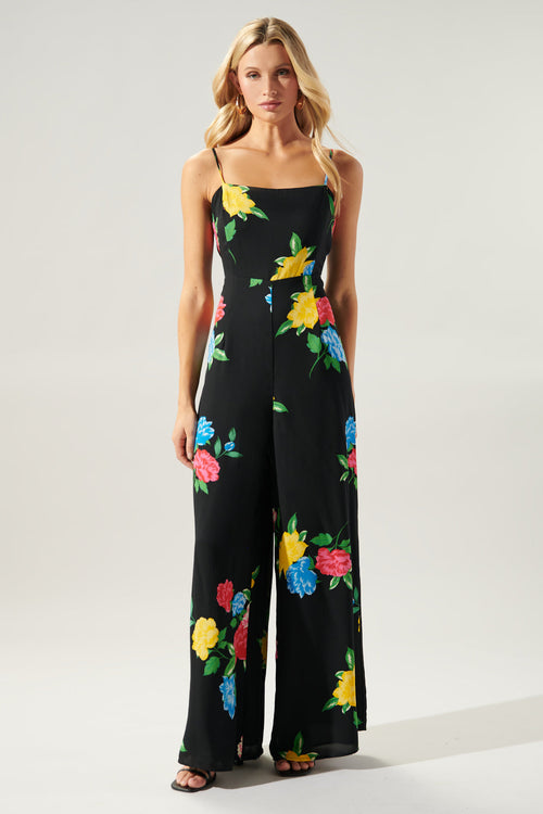Cheyenne Floral Wide Leg Jumpsuit