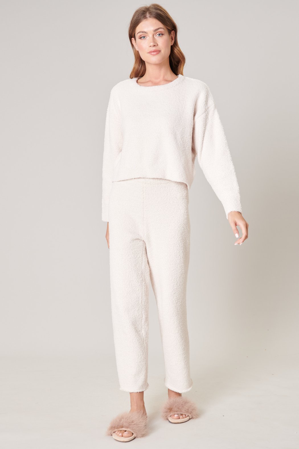 Cloud Nine Fuzzy Cropped Sweater